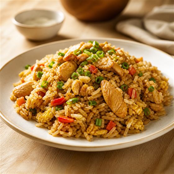 Arroz chaufa de pollo